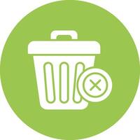 Delete Glyph Multi Circle Icon vector