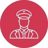 Pilot Line Multi Circle Icon vector