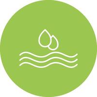 Water Drop Line Multi Circle Icon vector