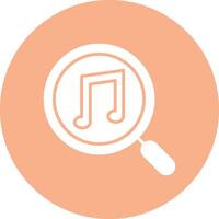 Music Note Glyph Multi Circle Icon vector