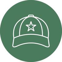 Cap Line Multi Circle Icon vector