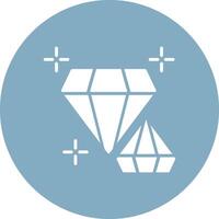 Diamond Glyph Multi Circle Icon vector
