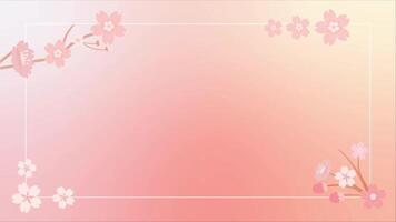 primavera stagione con un' travolgente intro con caduta rosa rosa petali e un' calmante leggero rosa particella sfondo. personalizzare con il tuo proprio testo per un' personalizzato toccare video
