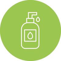 Liquid Soap Line Multi Circle Icon vector