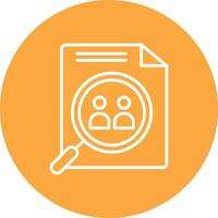 Team Search Line Multi Circle Icon vector