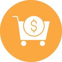 E-Commerce Glyph Multi Circle Icon vector