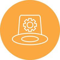 Whitehat Line Multi Circle Icon vector