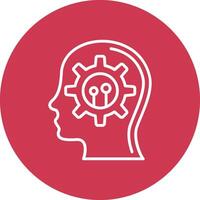 Mind Settings Line Multi Circle Icon vector