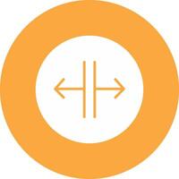 SPLIT Glyph Multi Circle Icon vector
