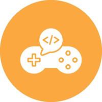 Game Develop Glyph Multi Circle Icon vector