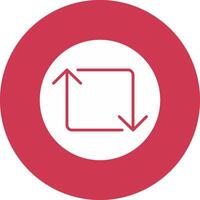 Loop Glyph Multi Circle Icon vector