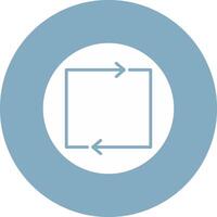 Loop Glyph Multi Circle Icon vector