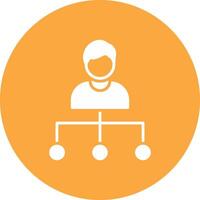 Hierachy Glyph Multi Circle Icon vector