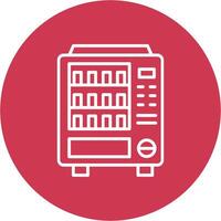Vending Machine Line Multi Circle Icon vector