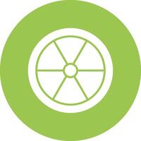 Color Wheel Glyph Multi Circle Icon vector