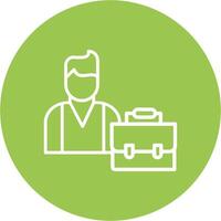 Broker Line Multi Circle Icon vector
