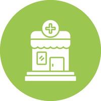 Pharmacy Glyph Multi Circle Icon vector