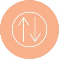 Swap Line Multi Circle Icon vector