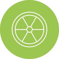 Color Wheel Line Multi Circle Icon vector