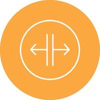 SPLIT Line Multi Circle Icon vector