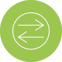 Swap Line Multi Circle Icon vector