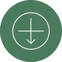 Intersect Line Multi Circle Icon vector