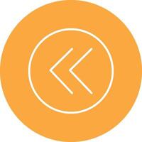 Chevron Line Multi Circle Icon vector