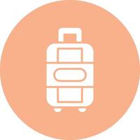 Suitcase Glyph Multi Circle Icon vector