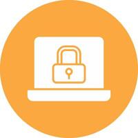Security Glyph Multi Circle Icon vector