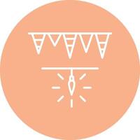 Garlands Line Multi Circle Icon vector