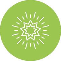 Stars Line Multi Circle Icon vector