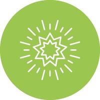 Stars Line Multi Circle Icon vector