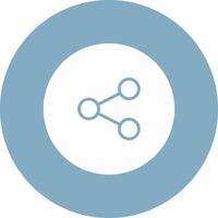 Share Glyph Multi Circle Icon vector