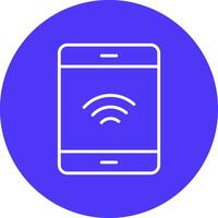 Smartphone Line Multi Circle Icon vector