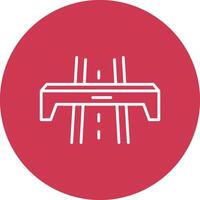 Motorway Line Multi Circle Icon vector