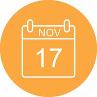 November Line Multi Circle Icon vector