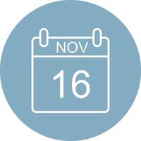 November Line Multi Circle Icon vector