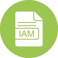 IAM File Format Glyph Multi Circle Icon vector