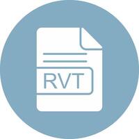 RVT File Format Glyph Multi Circle Icon vector