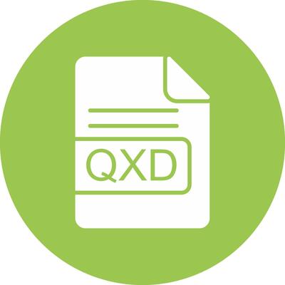 QXD File Format Glyph Multi Circle Icon