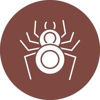 Spider Glyph Multi Circle Icon vector
