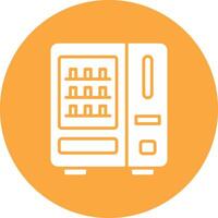 Vending Machine Glyph Multi Circle Icon vector