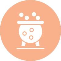 Cauldron Glyph Multi Circle Icon vector