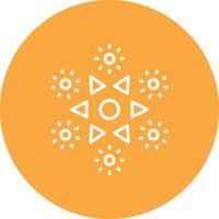 Firework Line Multi Circle Icon vector