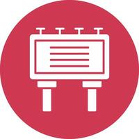 Billboard Glyph Multi Circle Icon vector