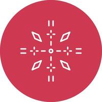 Firework Line Multi Circle Icon vector