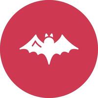 Bat Glyph Multi Circle Icon vector