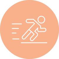 Jogging Line Multi Circle Icon vector