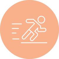 Jogging Line Multi Circle Icon vector