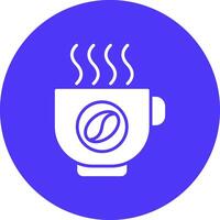 Coffee Glyph Multi Circle Icon vector